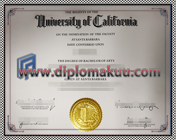 加州大学圣巴巴拉分校文凭购买